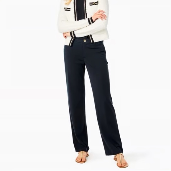 Lilly Pulitzer Pants - NWT Lilly Pulitzer 32" Lyndie Pant in Onyx (black)